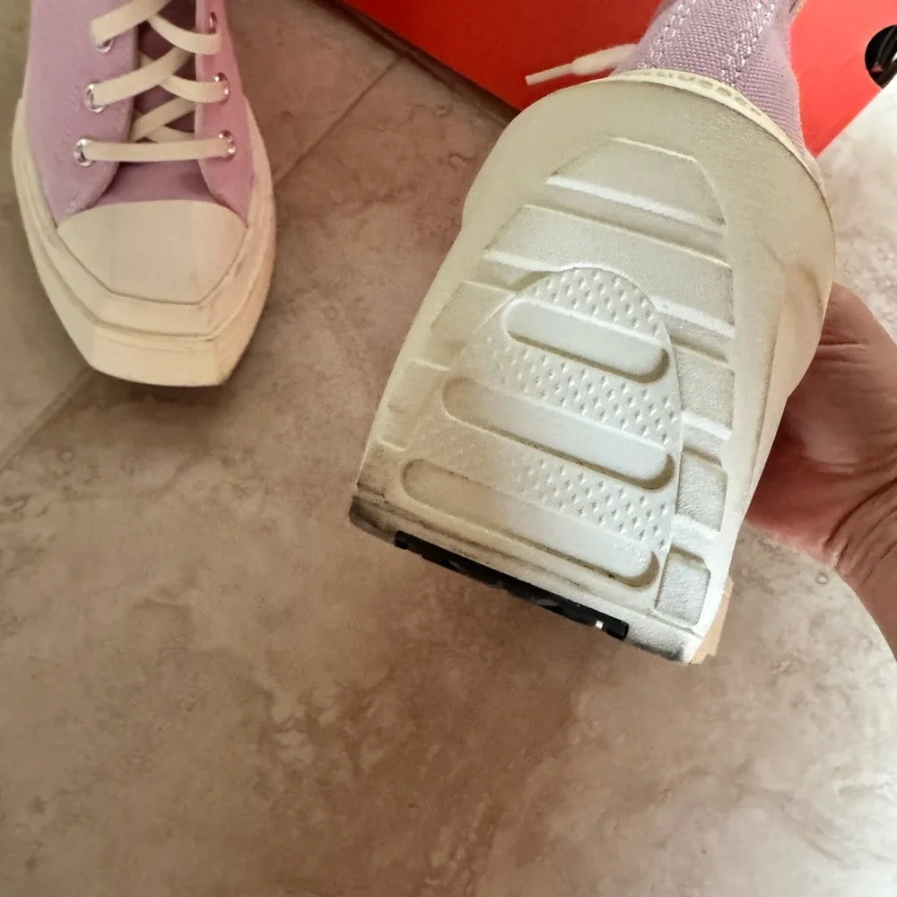 Converse Women's Lilac High-Top Platform Sneakers - Picture 4 of 12